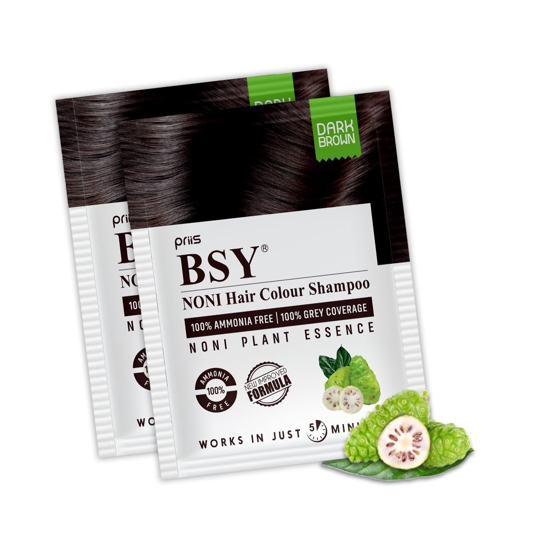 BSY Noni Hair Colour Shampoo 20ml (Dark Brown Colour)