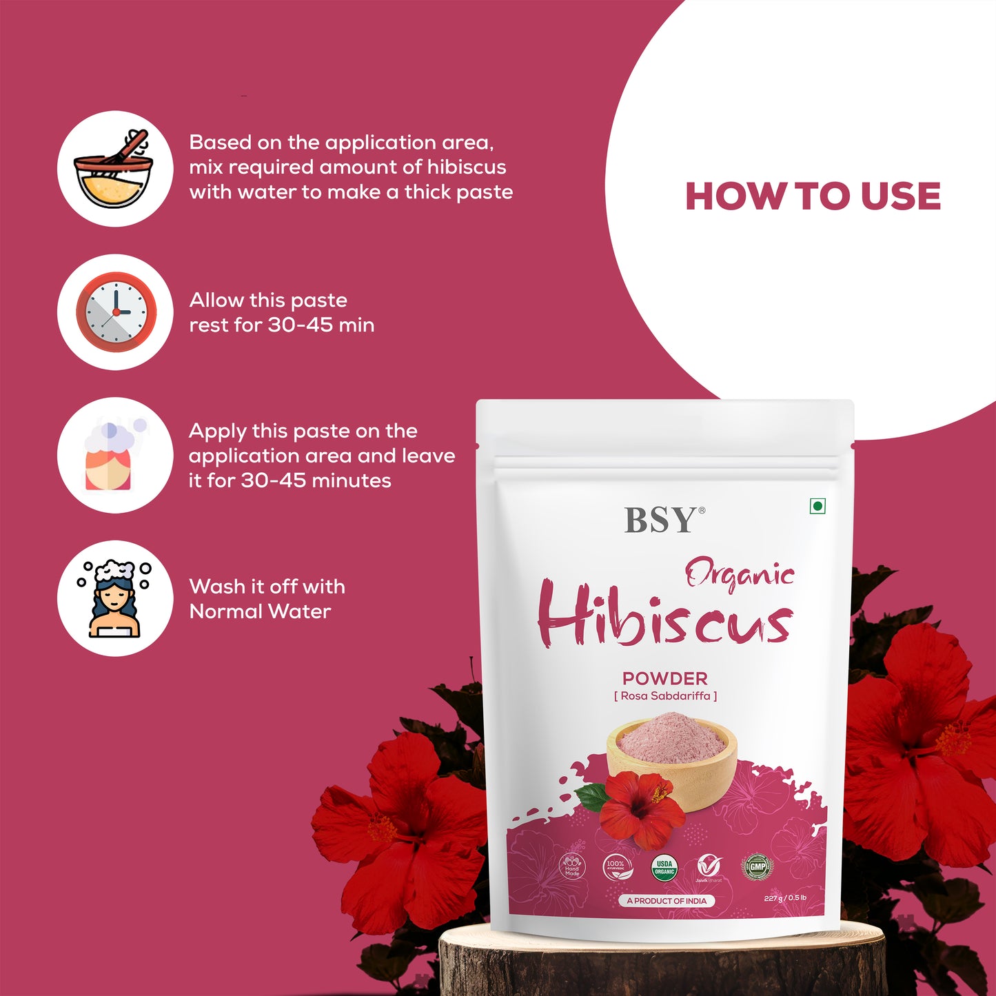 BSY Organic Hibiscus Powder