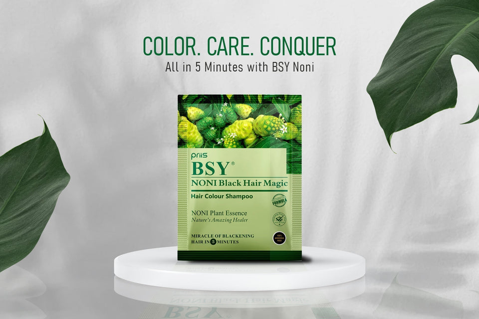 BSY Noni Shampoo: Natural Hair Color & Care in 5 Mins – PRiiS Trading ...
