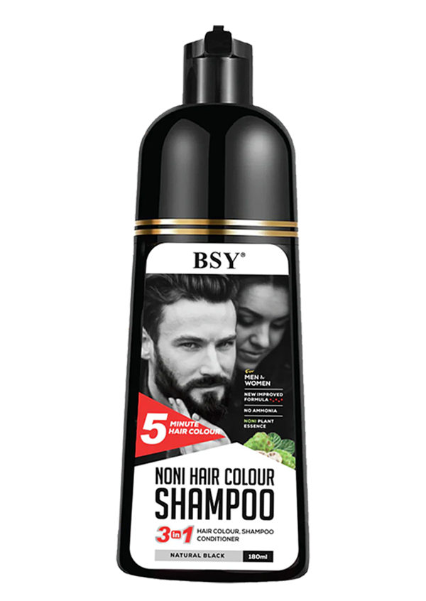 BSY Noni Natural Black Hair color shampoo 180ml