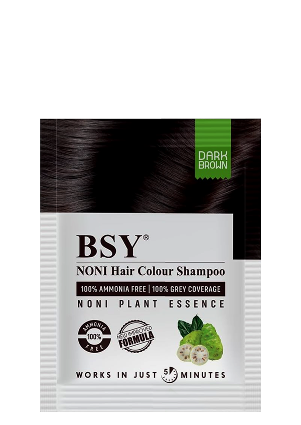 BSY Noni Hair Colour Shampoo 20ml (Dark Brown Colour)