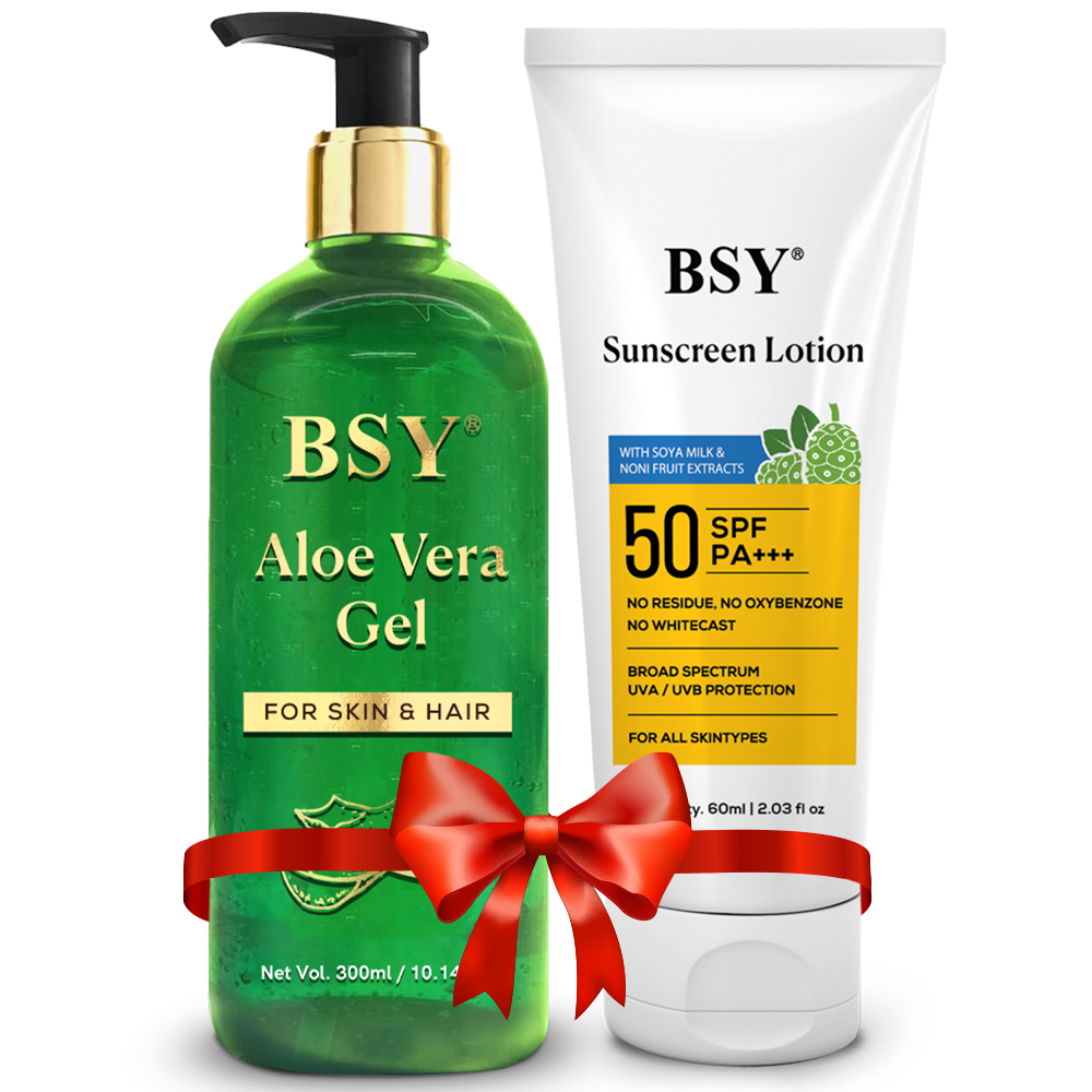 BSY Aloe Vera Gel & Noni Sunscreen Lotion Combo