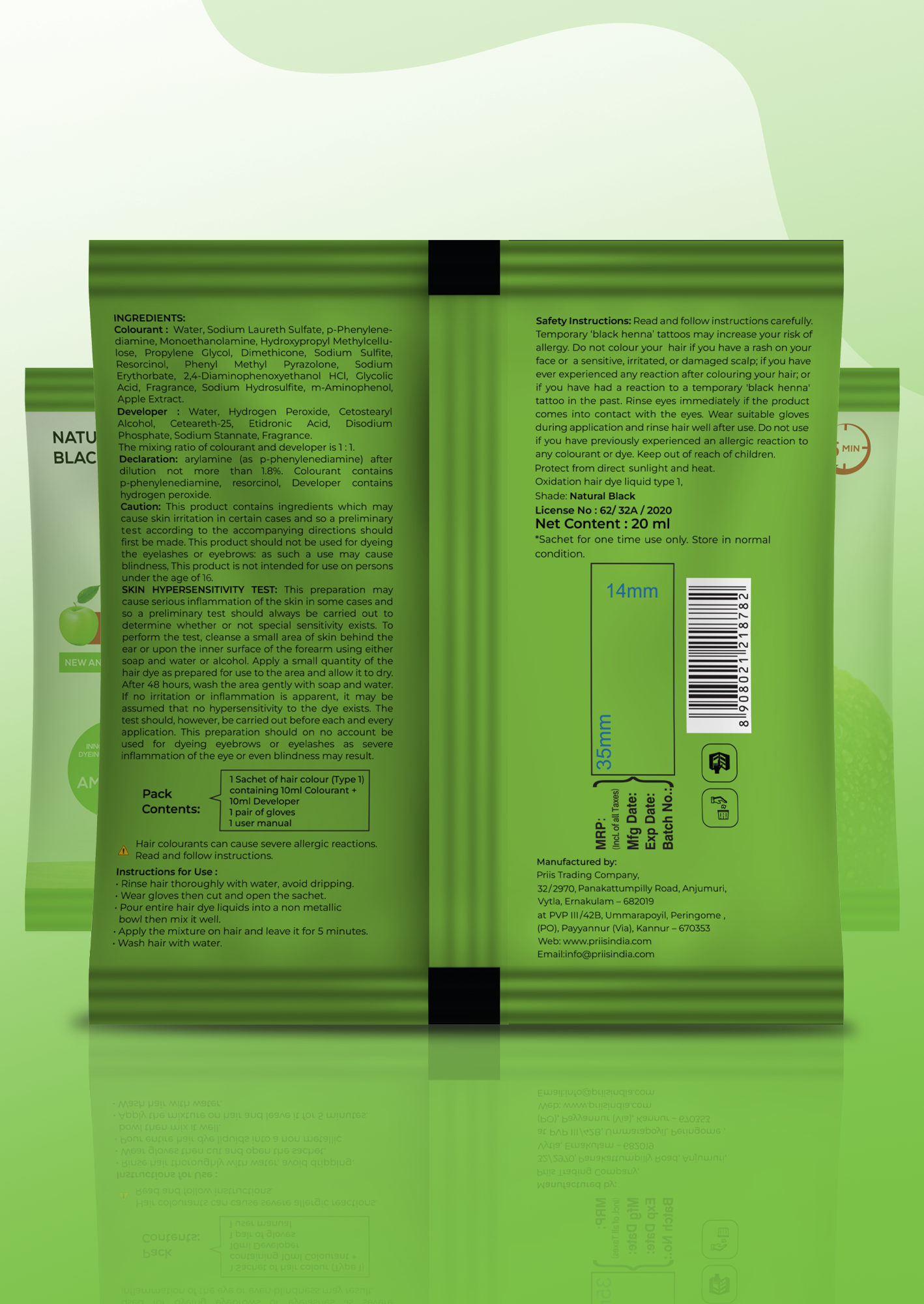 Malano Apple Hair Colour Shampoo