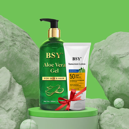 BSY Aloe Vera Gel & Noni Sunscreen Lotion Combo