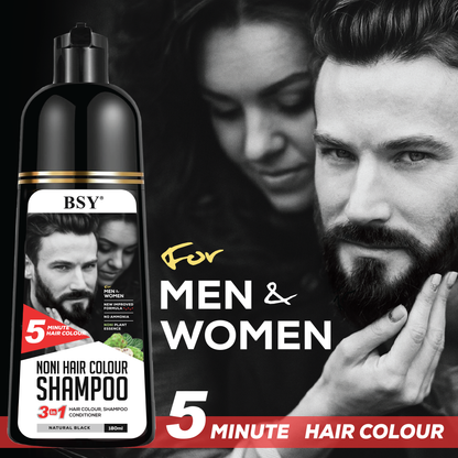 BSY Noni Natural Black Hair color shampoo 180ml