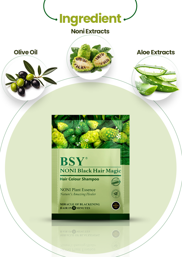 BSY Noni Black Hair Magic 20ml (Natural Black Colour)
