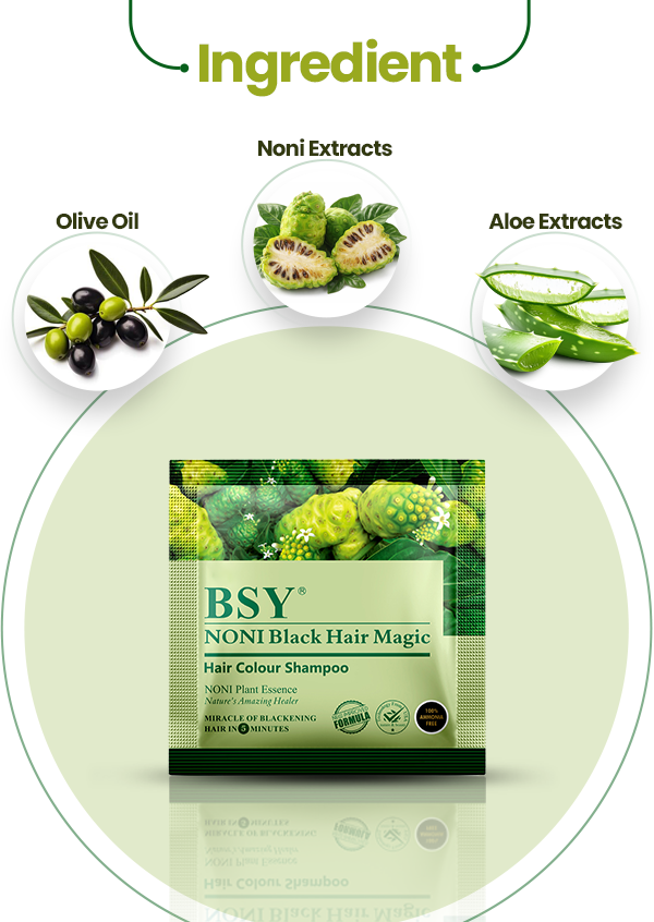 BSY Noni Black Hair Magic 12ml (Natural Black Colour)