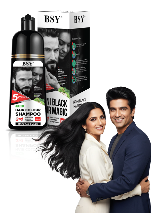 BSY Noni Natural Black Hair color shampoo 180ml
