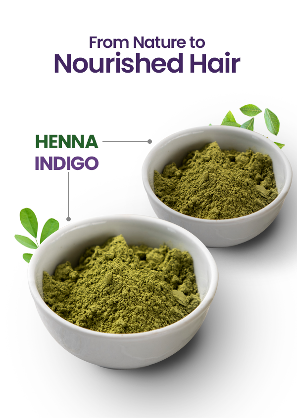BSY Organic Indigo and Henna Powder Combo