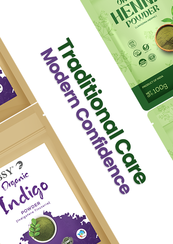 BSY Organic Indigo and Henna Powder Combo