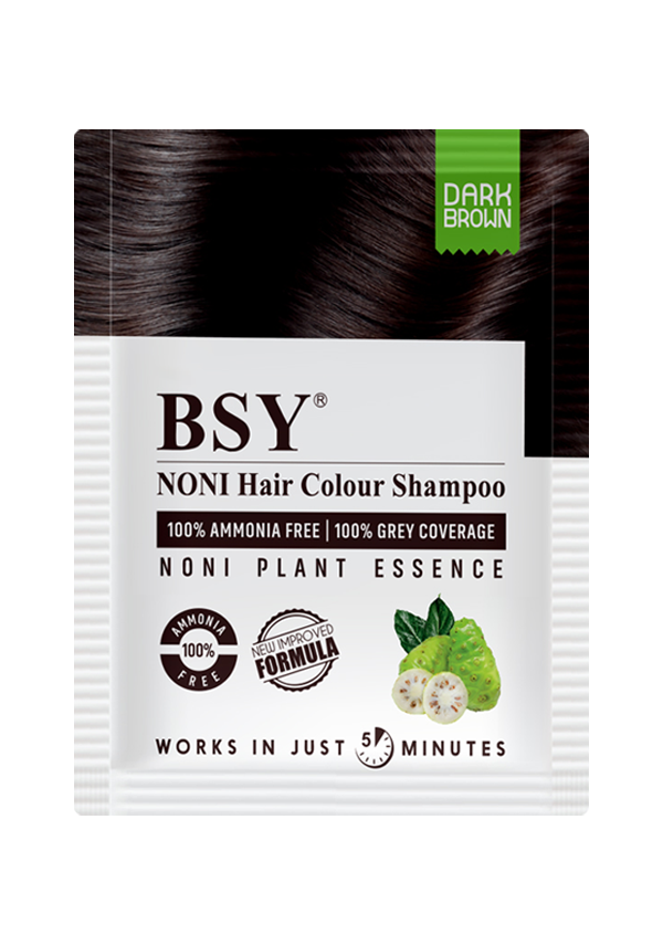 BSY Noni Hair Colour Shampoo 20ml (Dark Brown Colour)