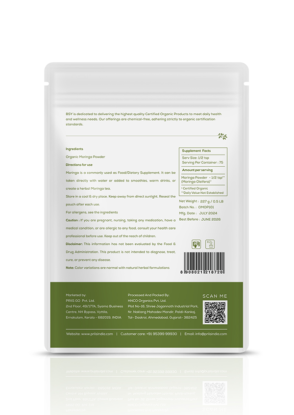 BSY Organic Moringa Powder