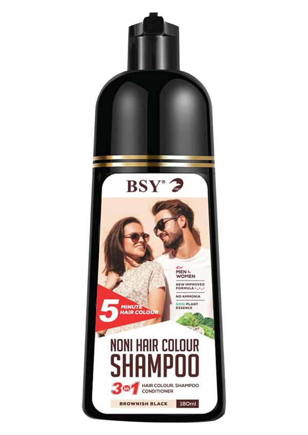 BSY Noni Dark Brown Hair colour shampoo 180ml