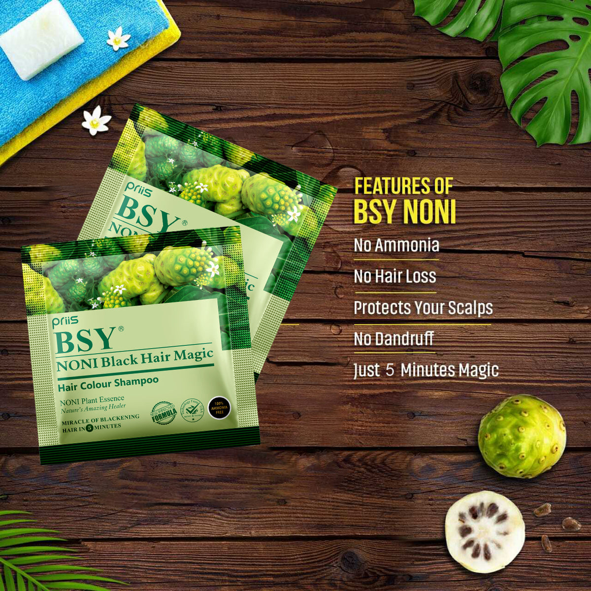 BSY Noni Black Hair Magic (12ml x 12 sachet)