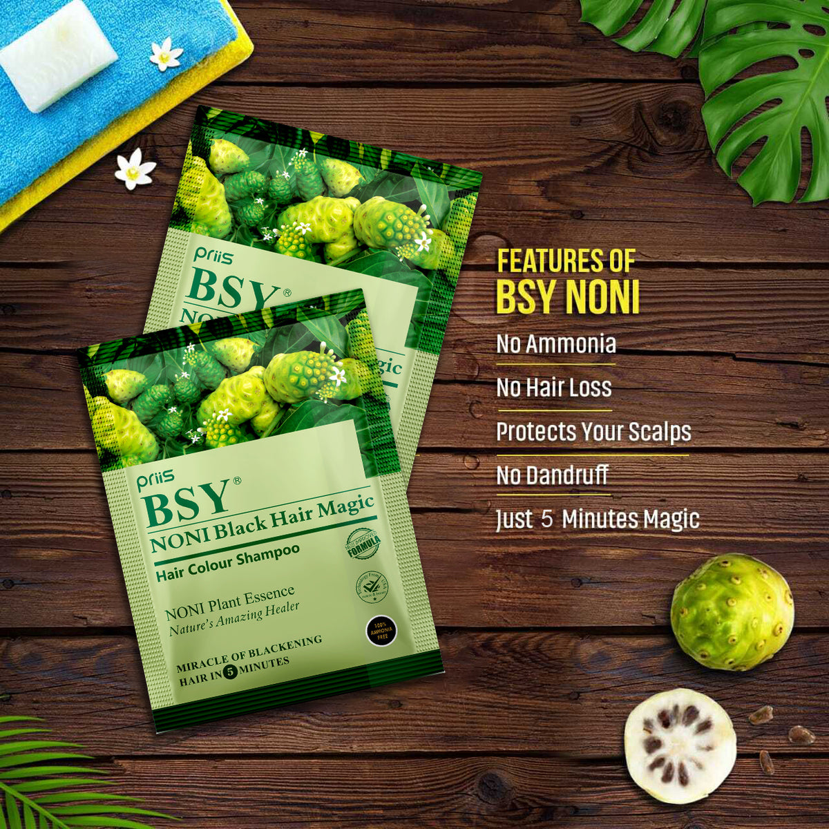 BSY Noni Black Hair Magic (20ml x 20 sachet)